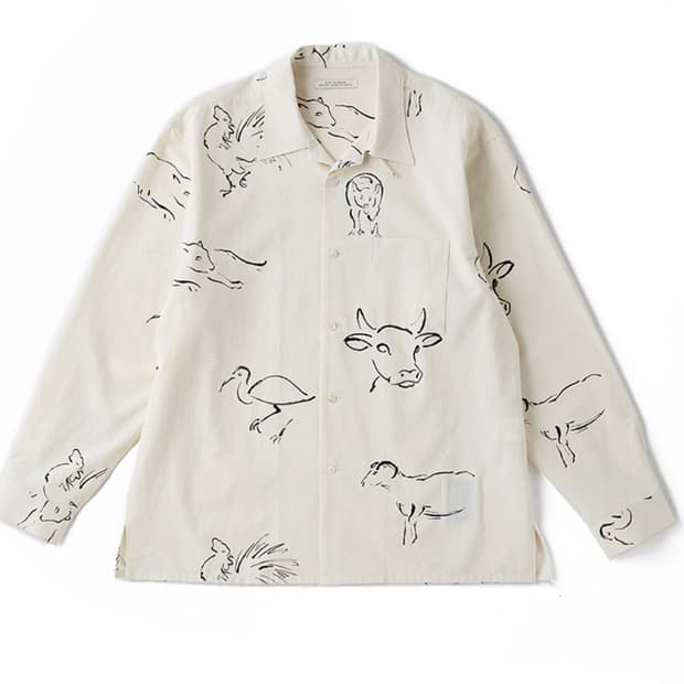 올드조 24SS ORIGINAL PRINTED OPEN COLLAR