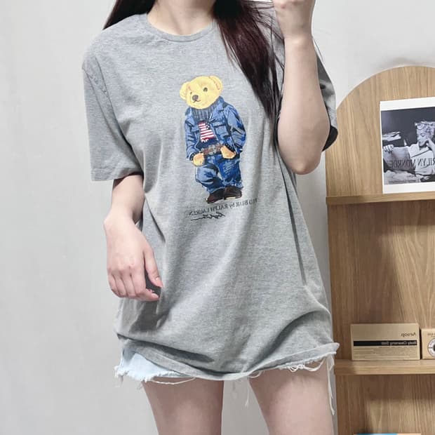 [정품] 폴로 베어 그레이 반팔티 [ XL ]