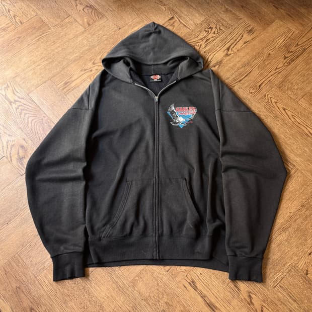 [3XL]90's 할리 데이비슨 USA Lancaster 후드집업