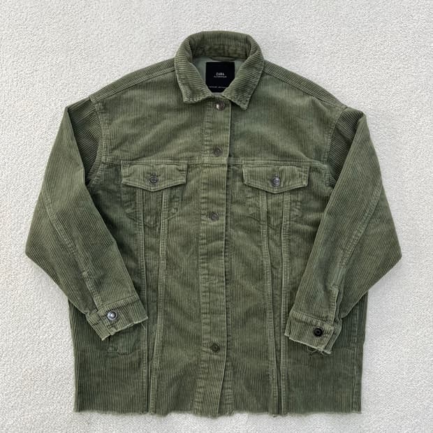XS 자라 코듀로이 오버핏 자켓 0305M
