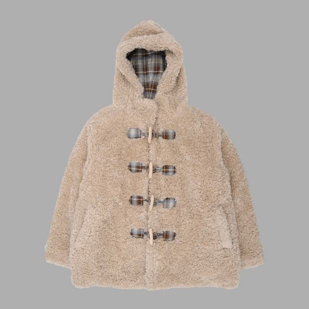 더뮤지엄비지터 뽀글이 / FUR JACKET (BEIGE)