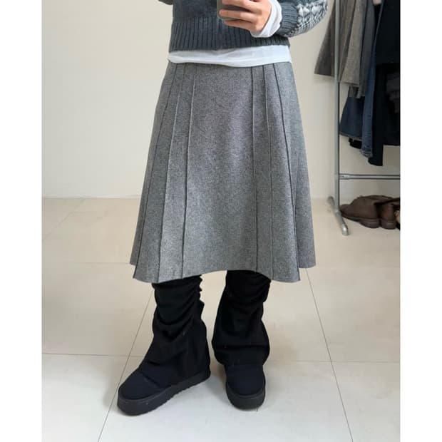 빈티지 미디스커트