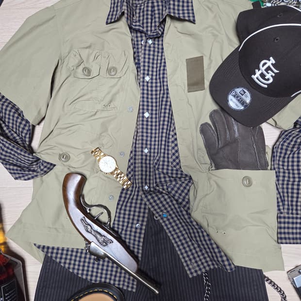 (새상품)PENFIELD USA 아웃도어 고프코어 퍼티그 반팔 셔츠 필드