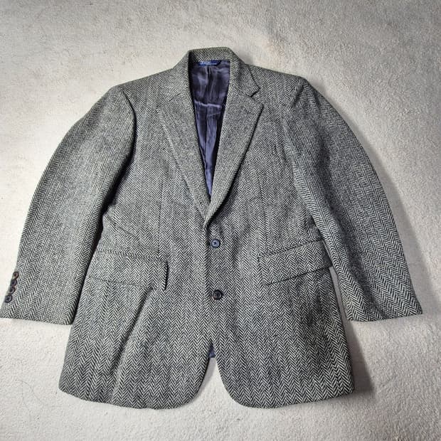 폴로 헤링본 트위드