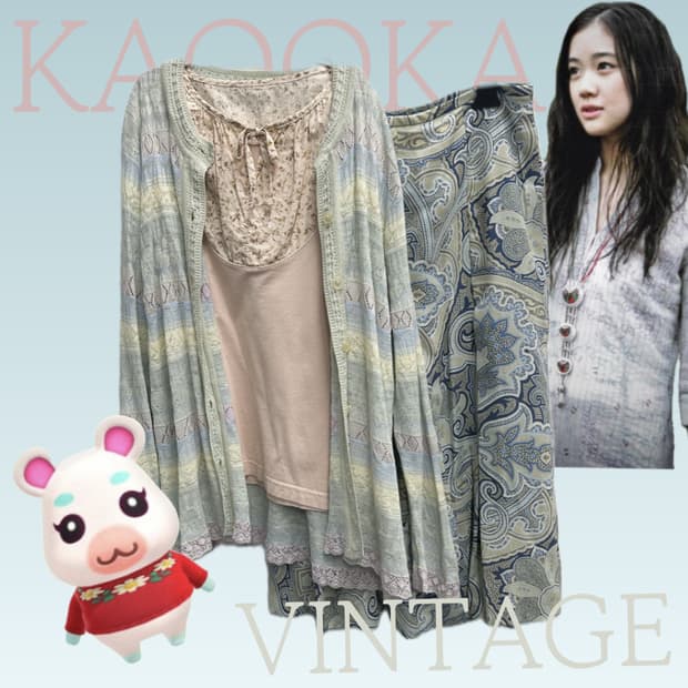 🤍하구미의 파스텔 모리걸 코디세트🤍레이어드 페이즐 반팔 가디건 페어리