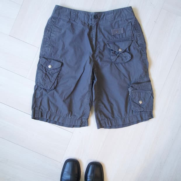 [BASIC HOUSE] gray cargo short