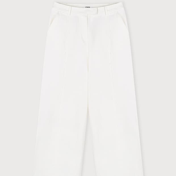 새) 에토스 컷아웃라인 팬츠 화이트 L