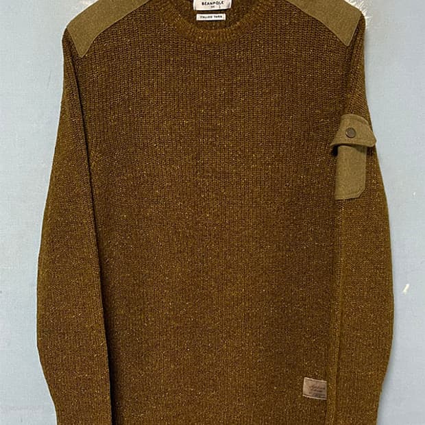 빈폴 남자 골지니트 암포켓 겨울 캐주얼 L 100