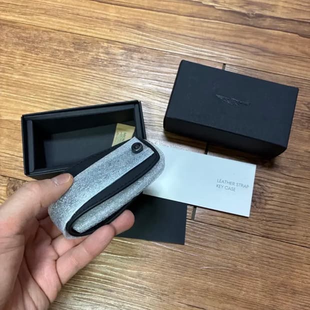 제네시스 가죽 키 케이스 블랙