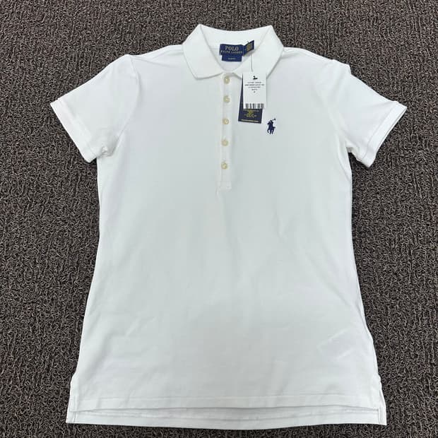 [새상품] 폴로 랄프로렌 여성 카라티 반팔티셔츠 화이트 M
