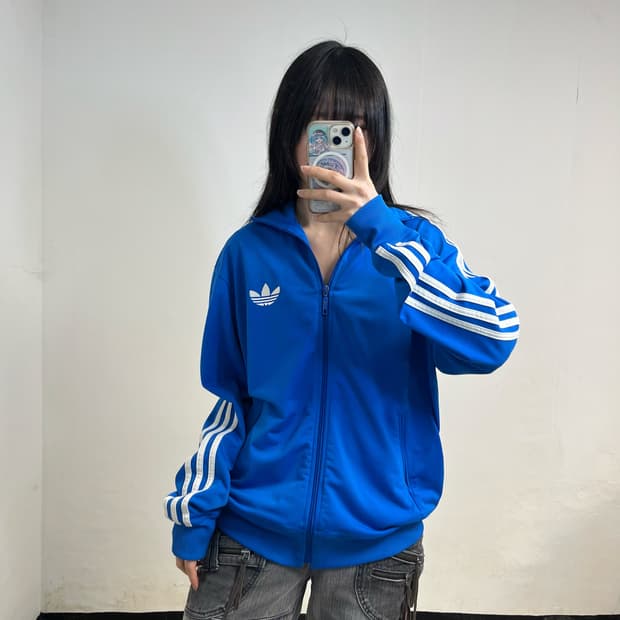 Adidas blue Firebird jersey