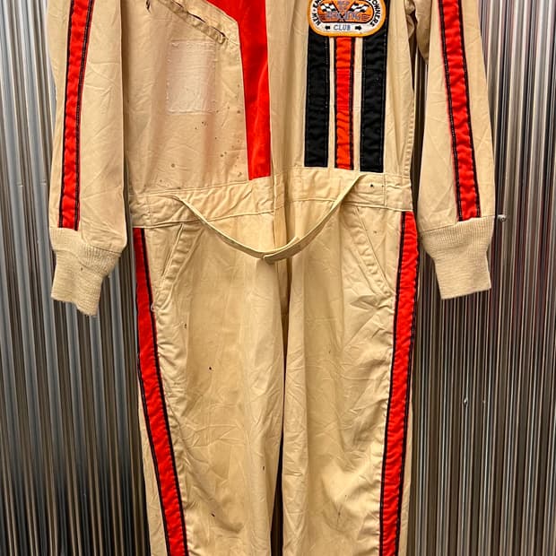 70s Jean Michaud 빈티지 레이싱 점프수트 L