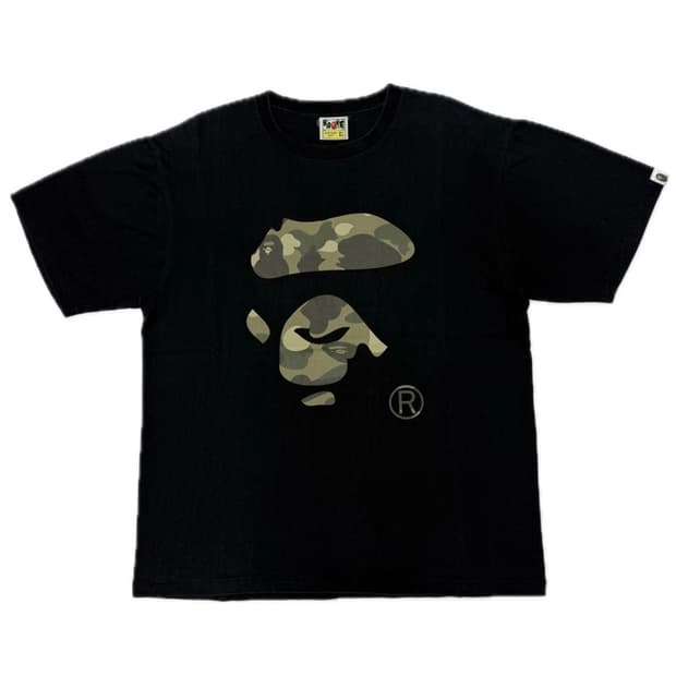 00s 베이프 퍼스트 카모 빅로고 티셔츠 XL