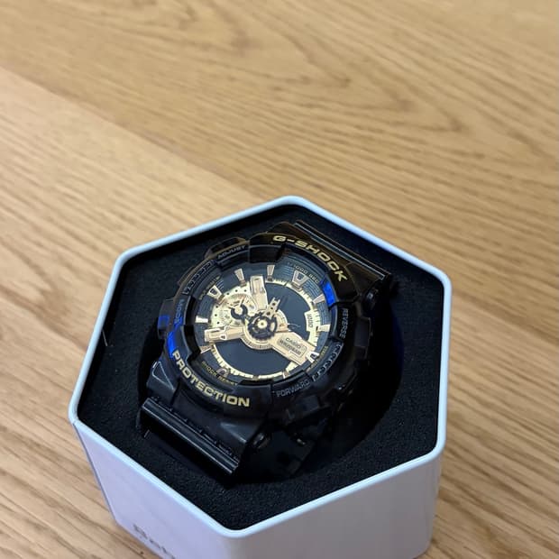G-SHOCK Baby-G 시계 블랙 골드 (케이스 포함)