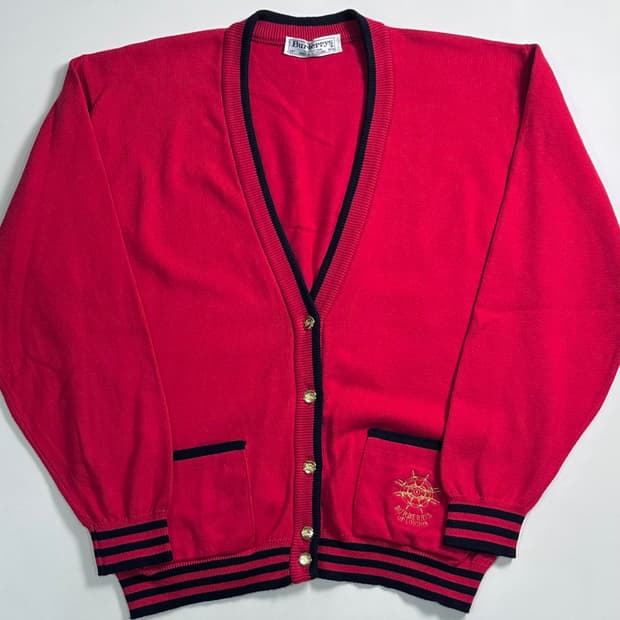 90s 버버리 금장 가디건  