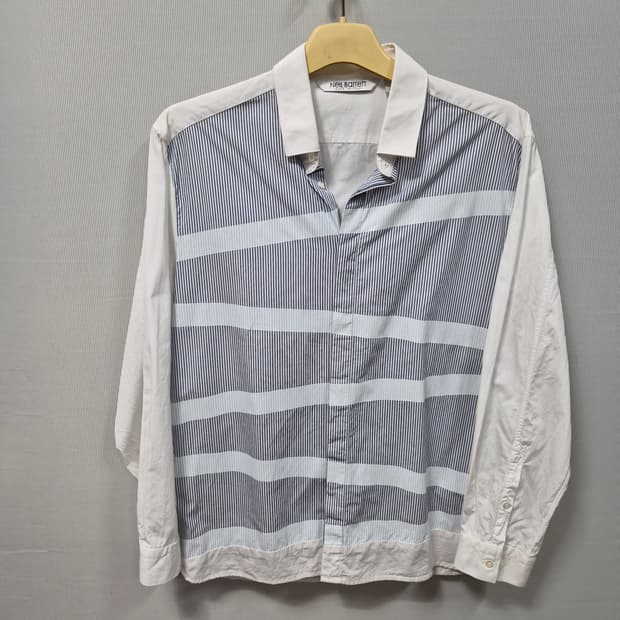 닐바렛 스트라이프 배색 셔츠 슬림핏 남성 L