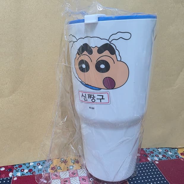 짱구 흰둥이 물병 텀블러