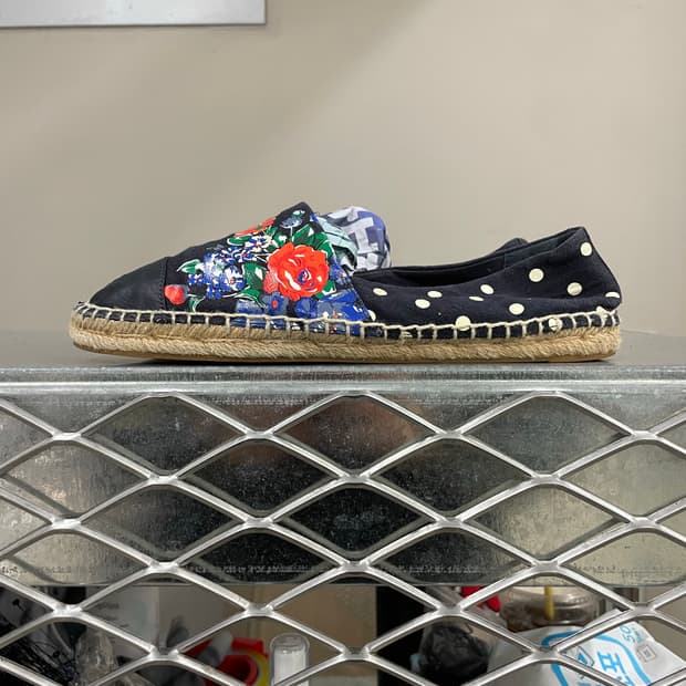 토리버치 컬러블록 에스파듀 스니커즈 8.5