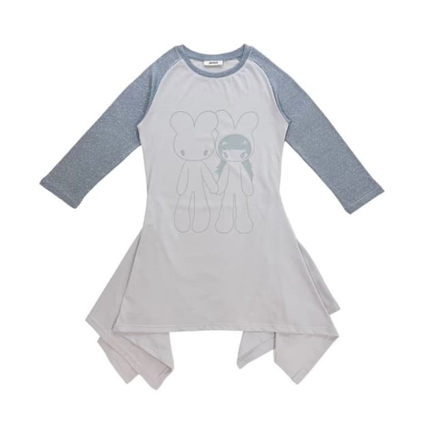 jichoi 지초이 플레어 래글런 티드레스 클라우스