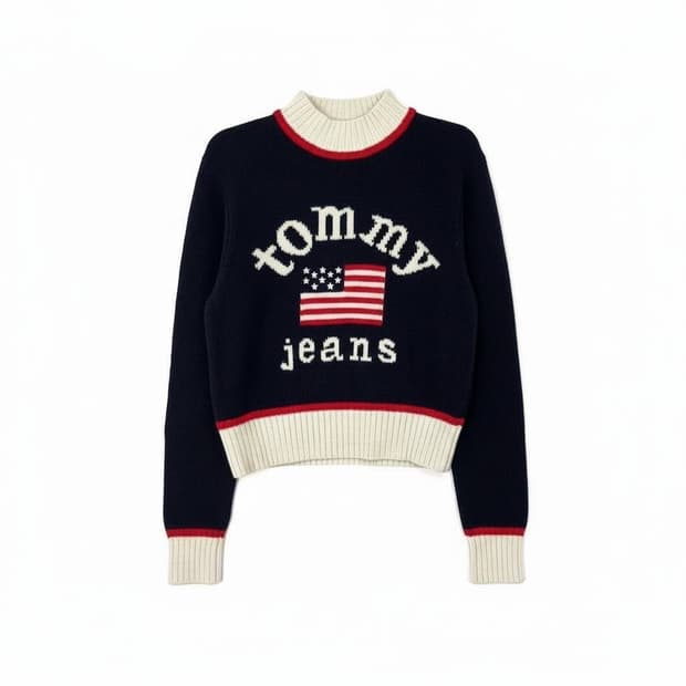 타미진스 성조기 니트 네이비 xs