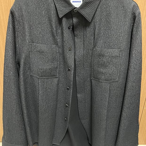 아더에러 블랙 오버핏 셔츠