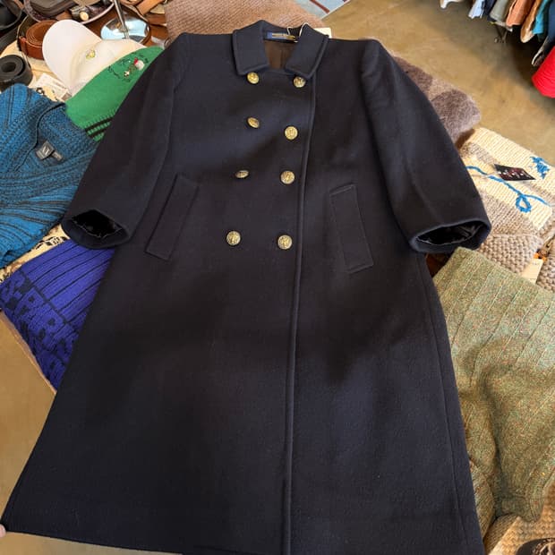 80 ~ 90s 브룩스 브라더스 USA 금장 피코트 XS S