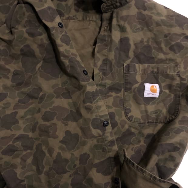 칼하트 카모 셔츠자켓