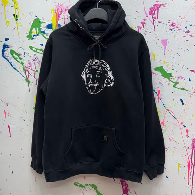 칼하트x매드니스 콜라보 아인슈타인 후드티 블랙 2XL