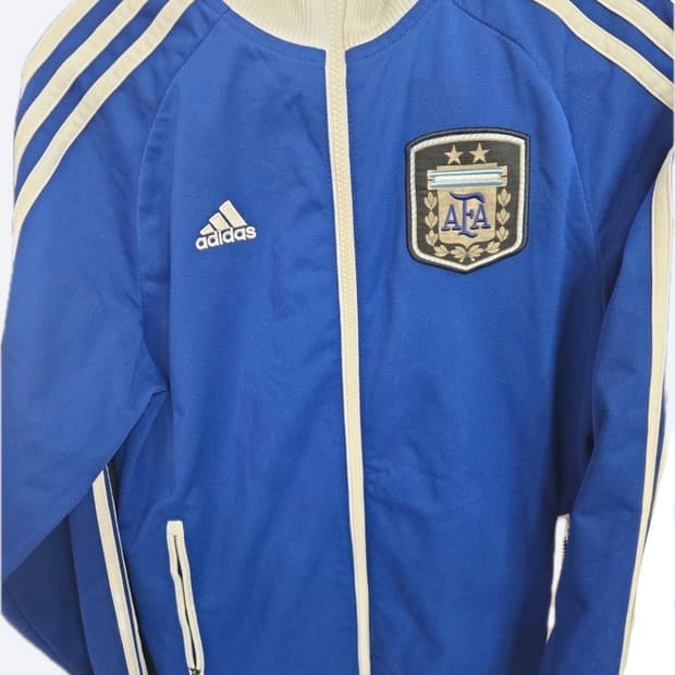 아디다스 아르헨티나 트랙탑 져지 축구 95 집업 흰파 자켓