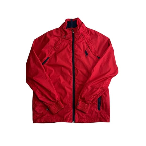 폴로랄프로렌 레드 바람막이