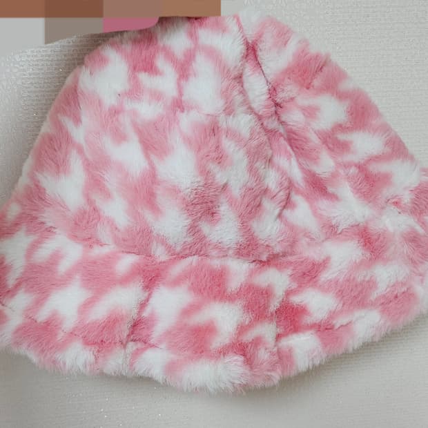 하운드투스 체크 핑흰 벙거지 모자 버킷햇 페어리계