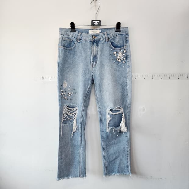 parvenu 데미지 연청바지
