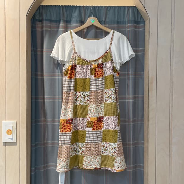 일본 하구미 패치워크원피스