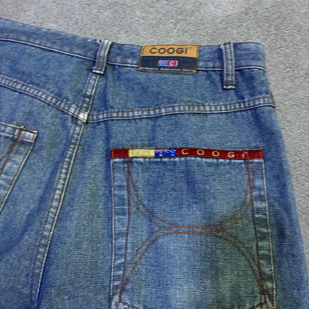 쿠지 사이드라인 오드스쿨 베기핏 데님팬츠 32