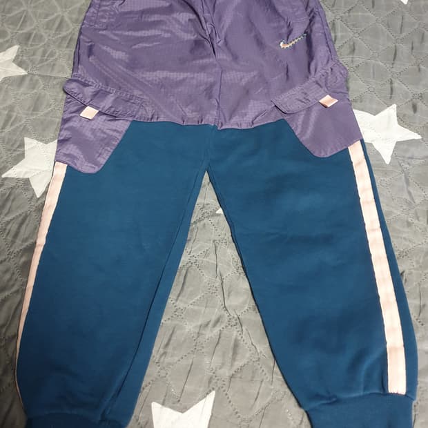 나이키 코튼배색 우븐 카고 조거팬츠 퍼플 (28)