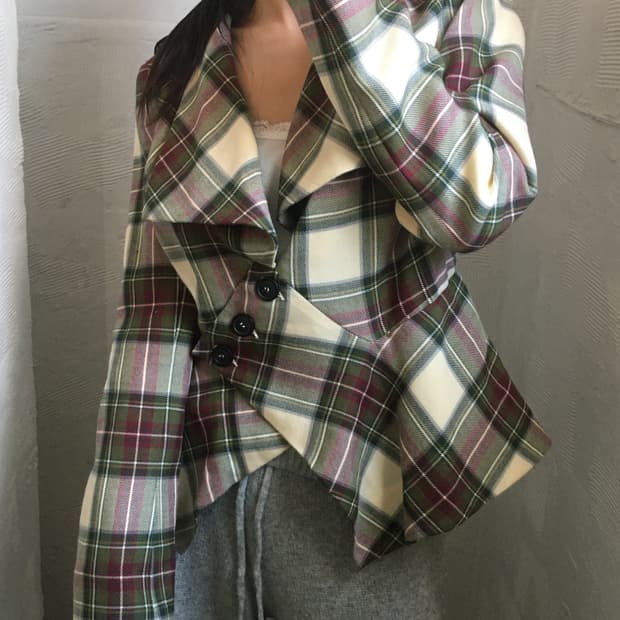 Vivienne Westwood 비비안 웨스트우드 타탄 체크 블레이저
