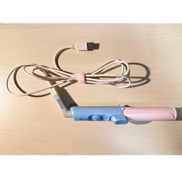 유닉스 테이크아웃 봉고데기 (USB 충전식) 라운드 고데기