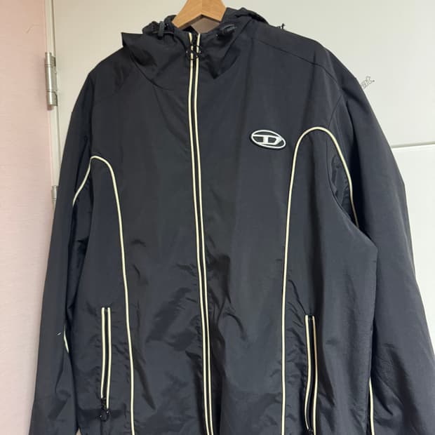 디젤 콘트라스트 파이핑 윈드브레이커 L