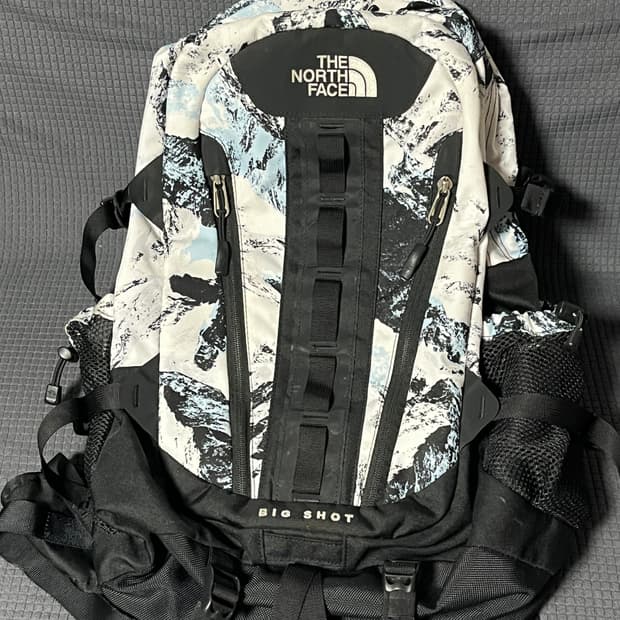 노스페이스 빅샷 화이트 설산