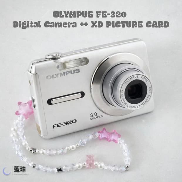올림푸스 FE-320 빈티지 미니 디카 실버 + XD카드 구성