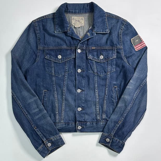 폴로 랄프로렌 보이즈 성조기 데님 자켓  