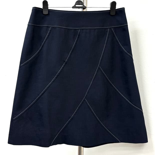 빈티지 네이비 스커트