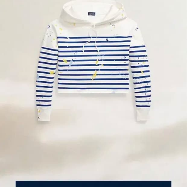 폴로 랄프로렌 스트라이프 후드 