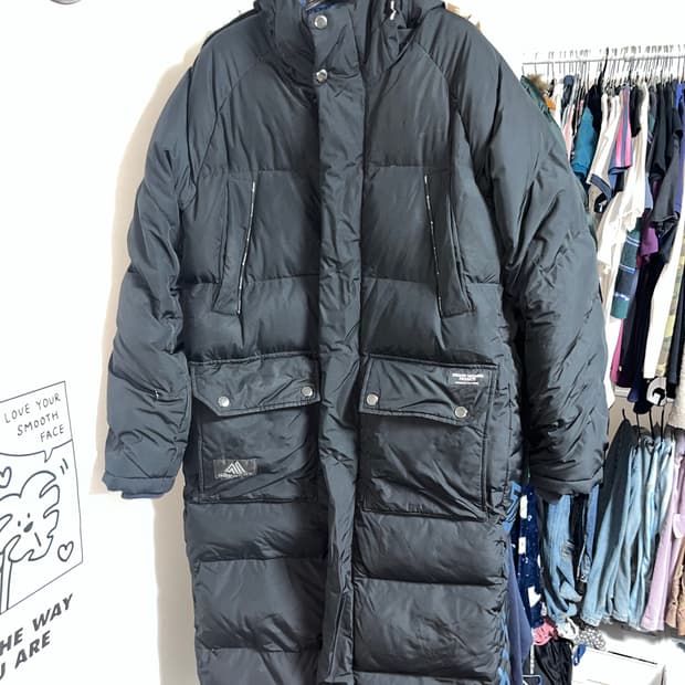 그레고리 롱패딩 블랙