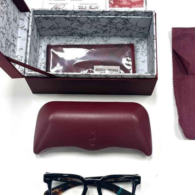 자크마리마지 Jax 블랙 뿔테 안경(풀박스, 민트급/초레어)