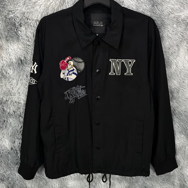 MLB 뉴욕 양키스 패치워크 코치 자켓y 6435
