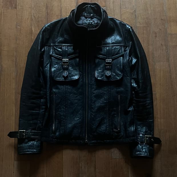 Tornado Mart Goat Skin Leather Jacket