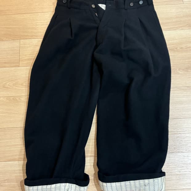 archivio jm ribot 서스펜더 와이드 팬츠 48사이즈