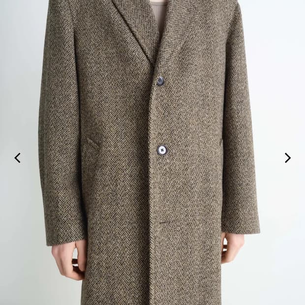 르메르 25fw 해리스 트위드 체스터필드 코트