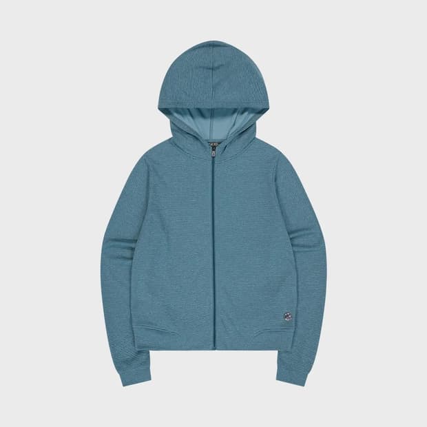 코이세이오 후드집업 038 STRIPE ZIP-UP BLUE